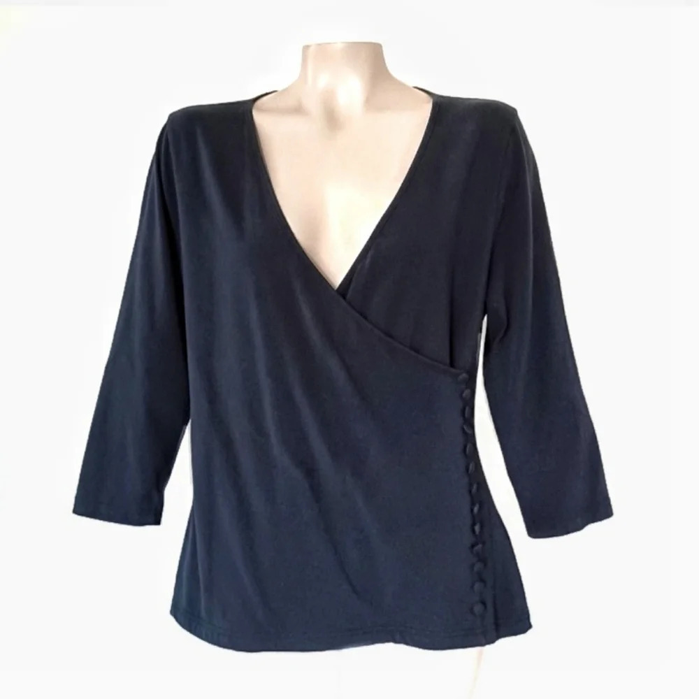 Soft Surroundings Crossover Knit Top